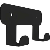 Вешалка настенная H1021В черная (2 крючка)