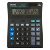 Калькулятор настольный ПОЛНОРАЗМЕРНЫЙ Attache Economy 14-разрядный черный