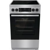 Плита электрическая Gorenje GECS5C70XA стандартной ширины серая  (стеклокерамика, 4 конфорки, 70 литров)