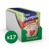 Каша Nestle Быстров овсяная клубника с молоком 17 штук по 40 г