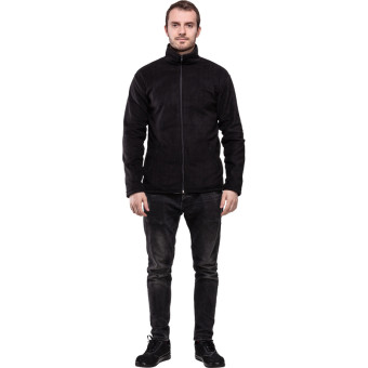 Толстовка флисовая чёрная размер XL (52-54), рост 170-176