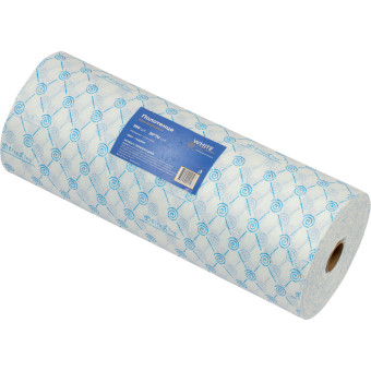 Салфетка одноразовая нестерильная в рулоне с перфорацией 35 x 70 см (голубая, 100 штук в рулоне)