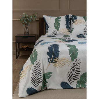 Постельное белье Amore Mio Tropic 93089 (евро, микрофибра)
