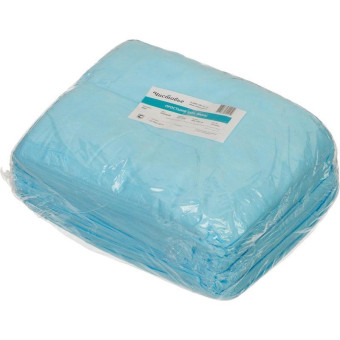 Простыня одноразовая Чистовье Люкс нестерильная в сложении 200 x 160 см (голубая, 15 штук в упаковке)