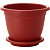 Горшок для цветов InGreen Борнео 7.8 л терракотовый (29х22.5 см)