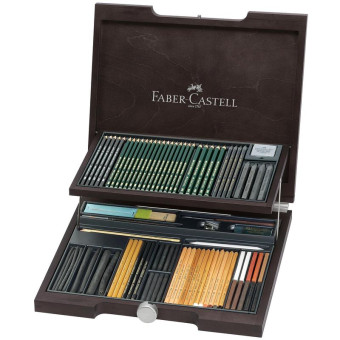 Набор художественных изделий Faber-Castell Pitt Monochrome 85 предметов