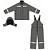 Костюм рабочий зимний мужской з48-КПК с СОП серый (размер 52-54, рост  194-200)