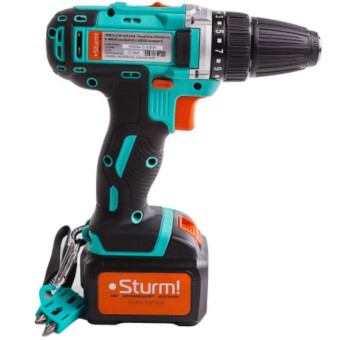 Дрель-шуруповерт безударная аккумуляторная Sturm! CD3224L 12 В Li-ion 2 АКБ 2 Ач+ЗУ