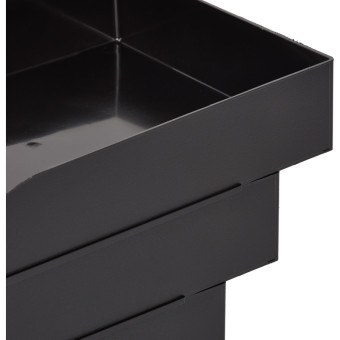 Лоток горизонтальный для бумаг Attache пластиковый черный (4 штуки в  упаковке)