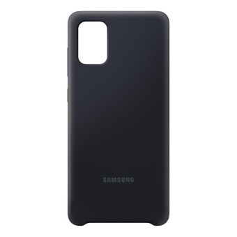 Чехол накладка Samsung Silicone Cover для Samsung Galaxy A71 черный (EF-PA715TBEGRU)