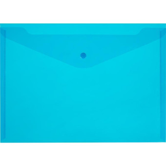 Папка-конверт Attache Economy Элементари на кнопке А4 синяя 0.15 мм (10 штук в упаковке)