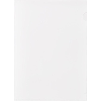 Папка-уголок Attache A4 пластиковая 180 мкм белая (10 штук в упаковке)