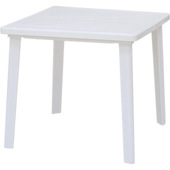 Стол пластиковый квадратный белый (800 x 800 x 710 мм )