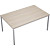 Стол для переговоров Avance 6МП.004 шамони светлый/алюминий матовый  1600х1000х750 мм