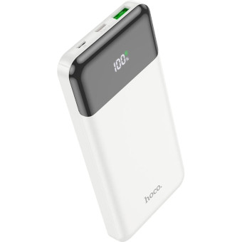 Внешний аккумулятор (power bank) Hoco J102 Cool Figure 10000 мАч белый (J102 COOL FIGURE WHITE)