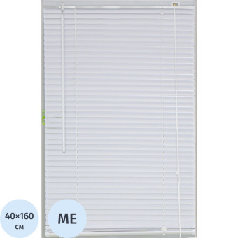 Жалюзи Комус Мебель горизонтальные День-Ночь металлические белые (40х160  см)