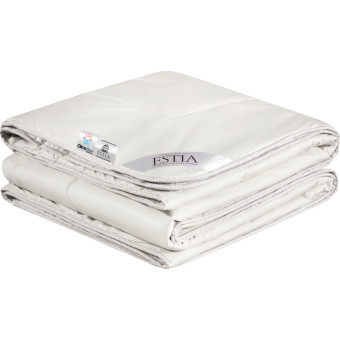 Одеяло евро Estia Монте Кальво 200x210 см стеганое с кантом бежевое