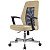 Кресло офисное Easy Chair 225 DSL бежевое/черное (сетка/ткань, металл)