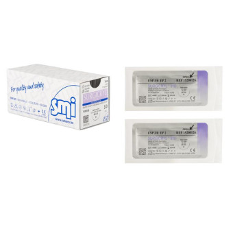 Шовный материал Сургикрил 3/0 75 см колющая игла 26 мм 1/2 15200126 (12 штук в упаковке)