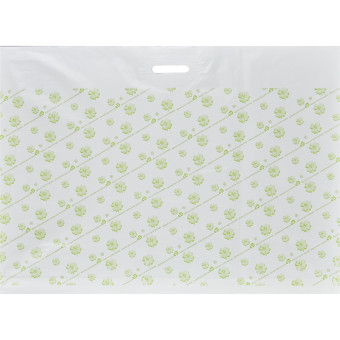 Пакет полиэтиленовый Знак Качества белый 60x80 см с вырубной ручкой (20 штук в упаковке)