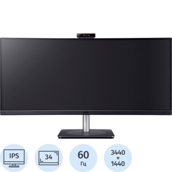 Монитор 34 Acer Vero CB343CURDbemiiphcuzx чёрный (UM.CB3CD.D01)