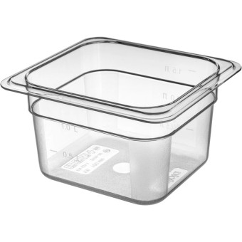 Гастроёмкость Restola GN 1/6 17.6х16.2х10 см 1.6 л поликарбонат