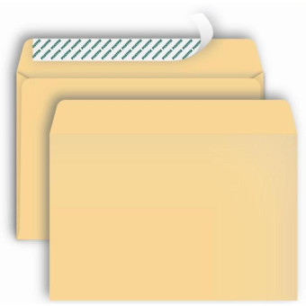Конверт Postfix Bong C4 90 г/кв.м коричневый стрип с внутренней запечаткой (250 штук в упаковке)
