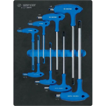 Набор ключей г-образных H2-H10 8 шт King Tony (9-22108MRV)