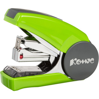 Степлер-мини Комус Light-Force до 17 листов зеленый (скобы № 10, с антистеплером, энергосберегающий)
