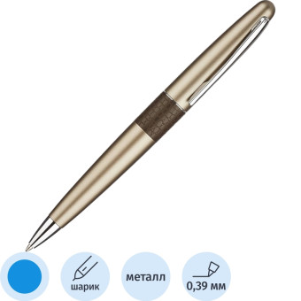 Ручка шариковая Pilot Бронзовая ящерица цвет чернил синий цвет корпуса  бронзовый (артикул производителя BL-MR-BR)