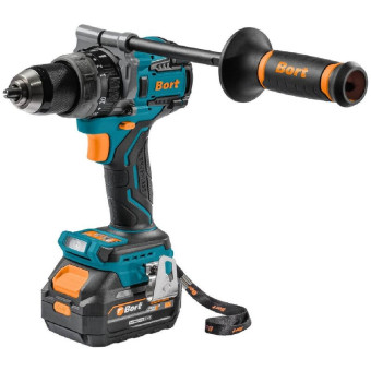 Дрель-шуруповёрт ударная аккумуляторная Bort BAB-21IX2LI-XDK 2 АКБ х  Li-ion (18 В, 4 Ач)+ЗУ в кейсе (93414943)