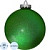 Ёлочный шар новогодний BigDecor пластик зелёный (диаметр 20 см)