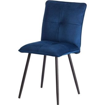 Стул обеденный Комус Мебель Flip синий (ткань, металл)