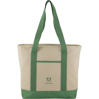 Термосумка Арктика 17.5 л 36.5х15x43 см зелёная/бежевая