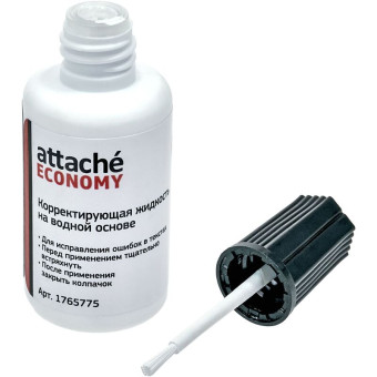 Корректирующая жидкость (штрих) Attache Economy водная 20 мл (25 г)