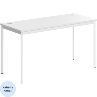 Стол прямой Imago (белый, 1400х600х755 мм)