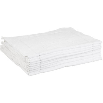 Набор полотенец махровых Luscan Отель Ножки 10 штук 50х70 см 650 г/кв.м белые