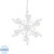 Ёлочная игрушка Magic Time Снежинка полипропилен прозрачная (высота 12  см)
