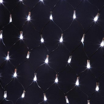 Гирлянда светодиодная уличная Neon-Night Сеть сетка нейтральный белый свет 160 светодиодов (1x1.5 м)