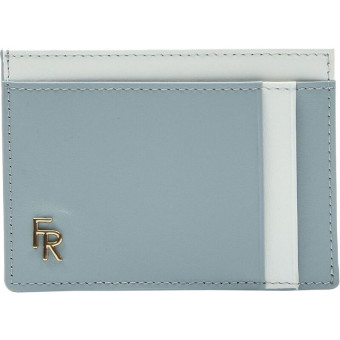 Визитница карманная Fabretti натуральная кожа на 7 визиток голубая