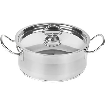 Кастрюля 2 л нержавеющая сталь с крышкой