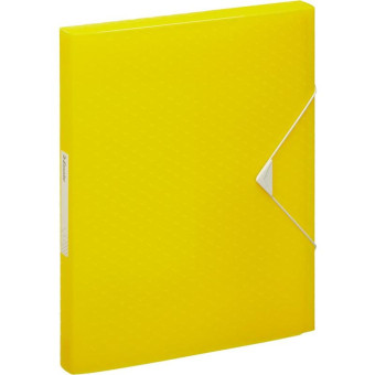 Папка-короб на резинке Esselte Colour'Ice А4 25 мм пластиковая до 200 листов желтая (толщина обложки 0.5 мм)