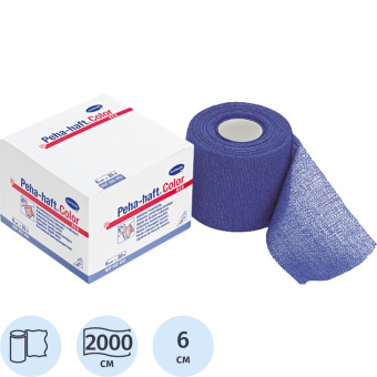 Бинт Foliodrape самофиксирующийся эластичный синий 20 м x 6 см