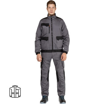 Куртка рабочая летняя мужская MACH2 серая (размер 44-46, рост  156-164)