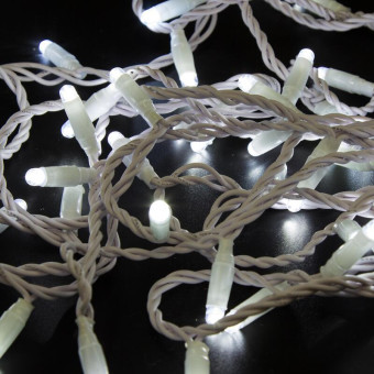 Гирлянда светодиодная Neon-Night Нить линия белый свет 200 светодиодов (10 м, с эффектом мерцания, 230В)