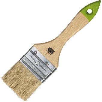 Кисть малярная плоская Сибртех из натуральной щетины 50x10 мм (82263)