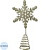Верхушка на ёлку Magic Time сталь золотистая (высота 19.5 см)