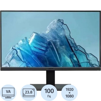 Монитор 23.8" Acer V247YHbmipxv черный (UM.QV7EE.H06)