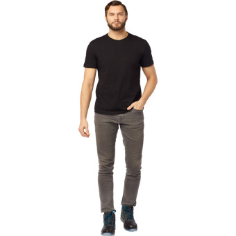 Футболка черная короткий рукав 100% хлопок (размер 64-66 (ХХХХL))