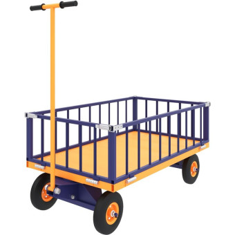 Тележка платформенная Rusklad ТПОБ 5 Т с поворотной осью до 450 кг 700х1200 мм